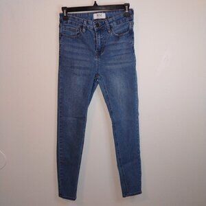 Rise supply co denim blue skinny jeans stretch women's size 7